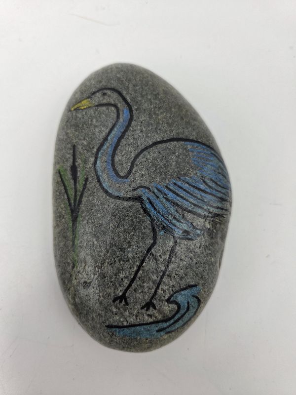 Heron River Rock Paperweight