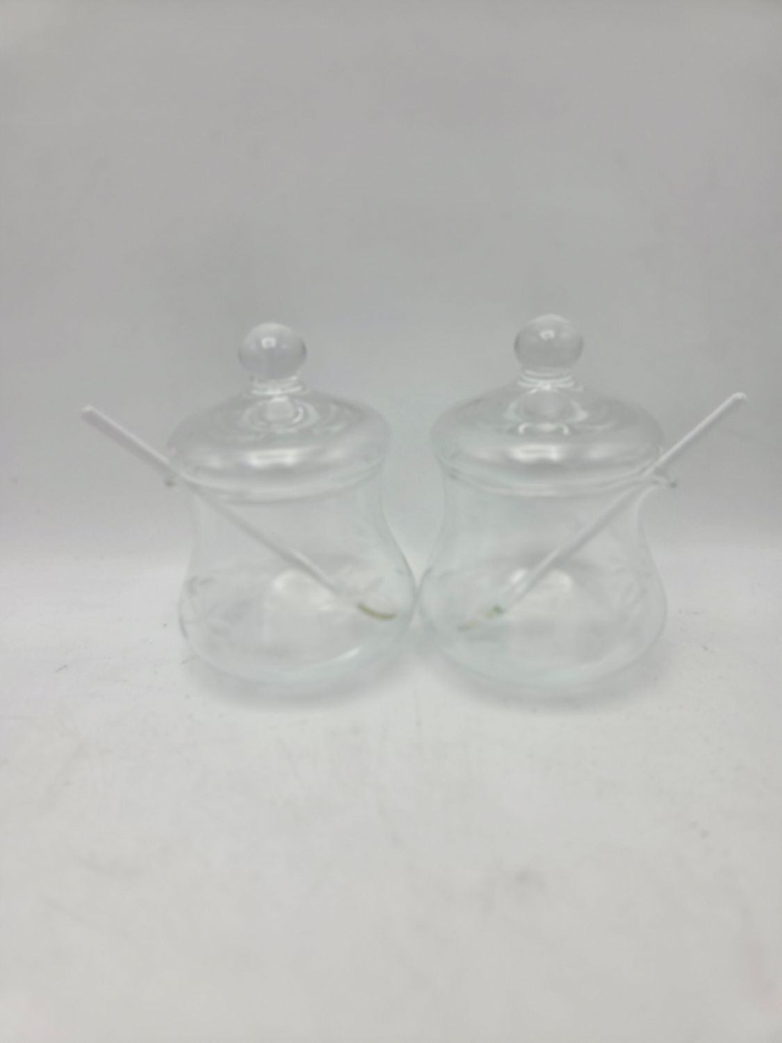 Pair Princess House Condi Jars