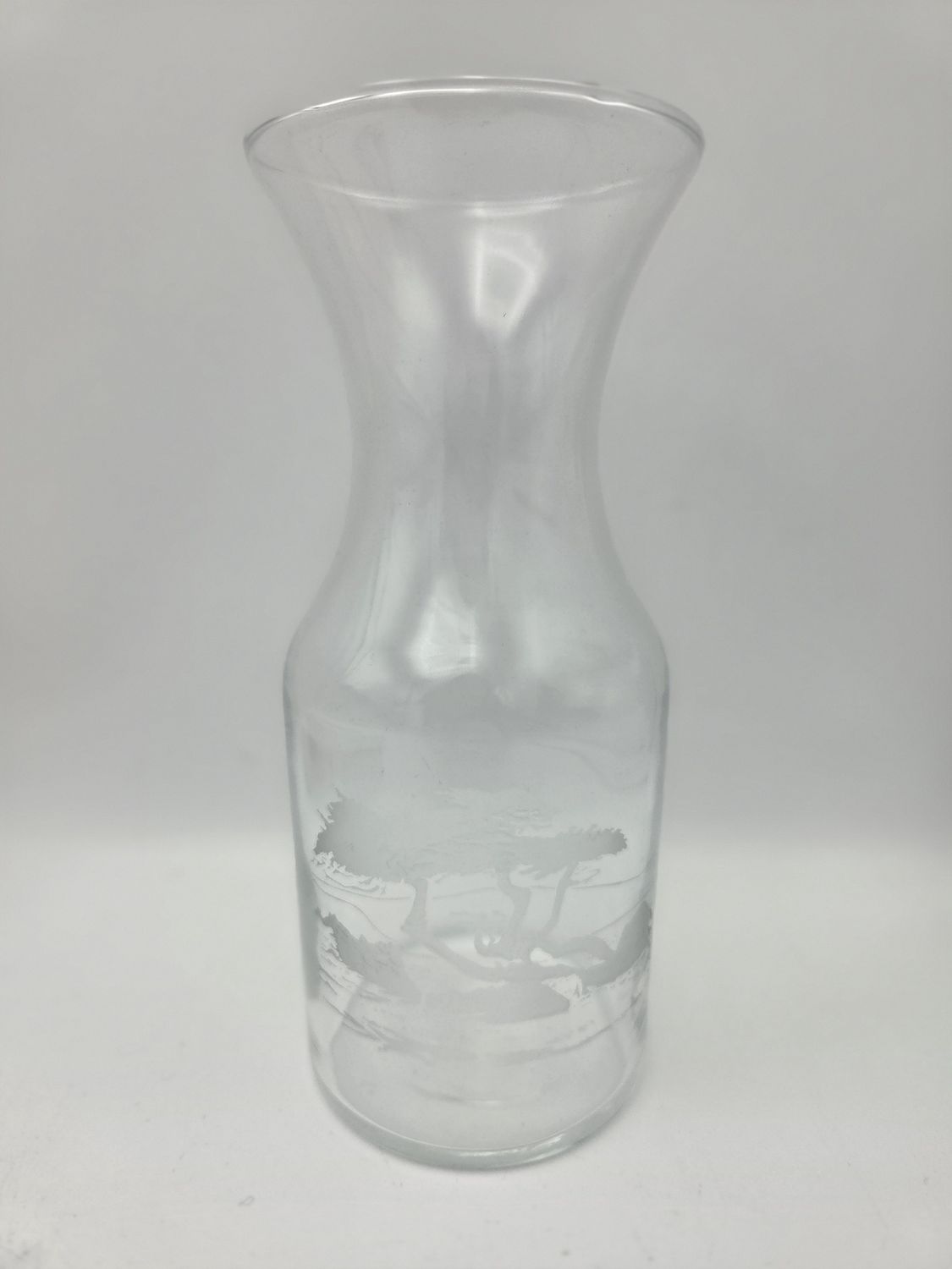 Carafe with Deer &amp; Tree Scene