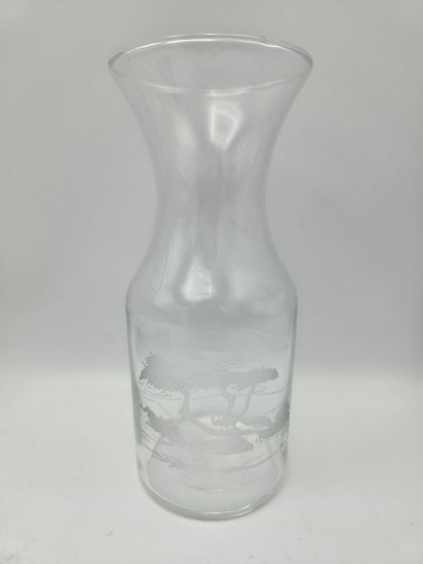 Carafe with Deer &amp; Tree Scene