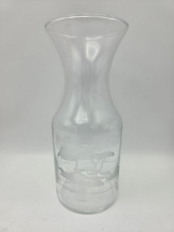 Carafe with Deer &amp; Tree Scene