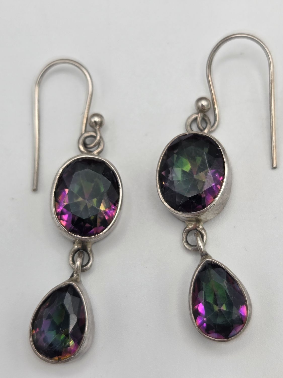 Sterling Silver Mystic Dangle Earrings