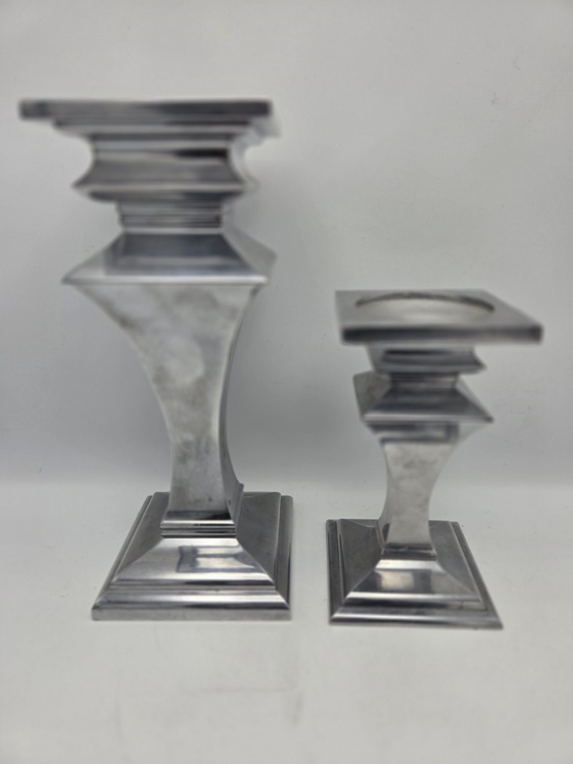 Lenox Silver-Tone Metal Candlesticks
