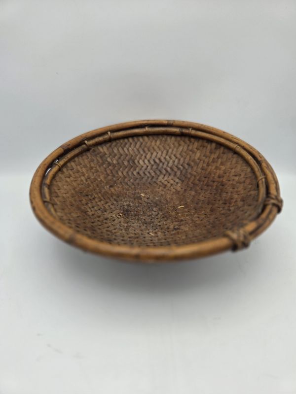 Rattan Pedestal Basket Bowl