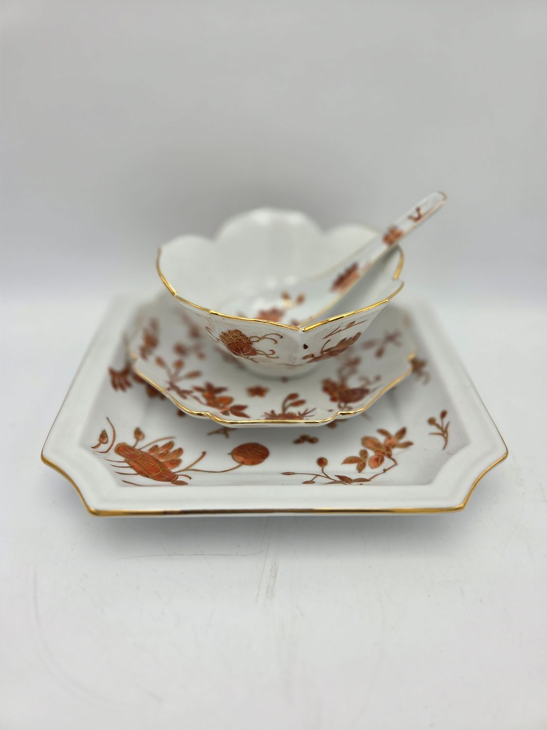 4 Piece Vintage Gump’s Porcelain Set