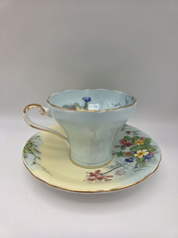 Vntg Aynsley Hessa Teacup &amp; Saucer