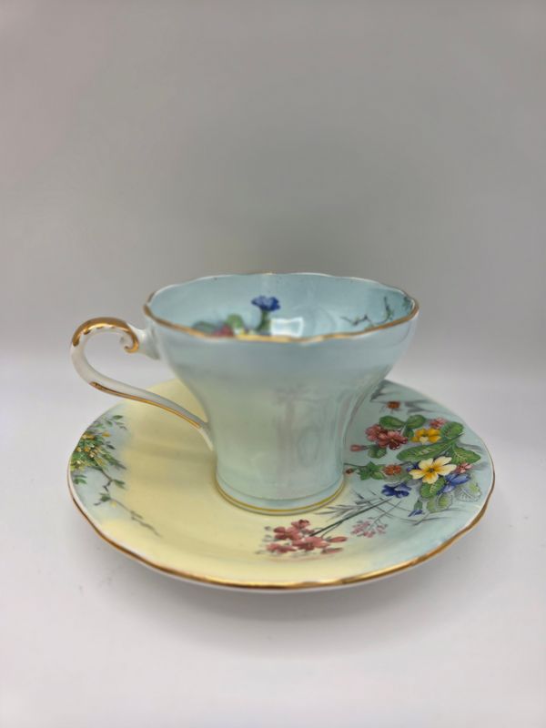 Vntg Aynsley Hessa Teacup &amp; Saucer