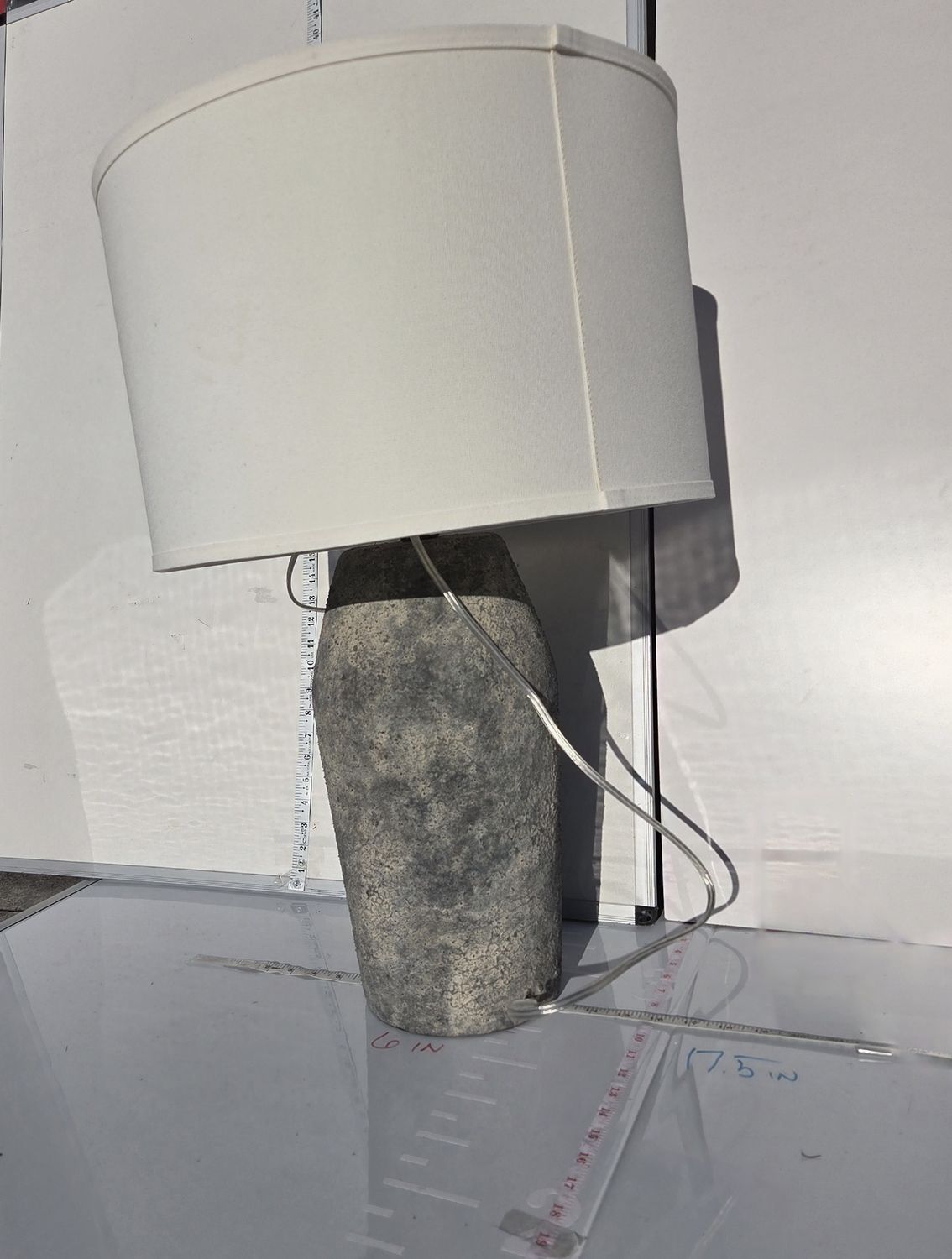 Modern Stone-Textured Table Lamp