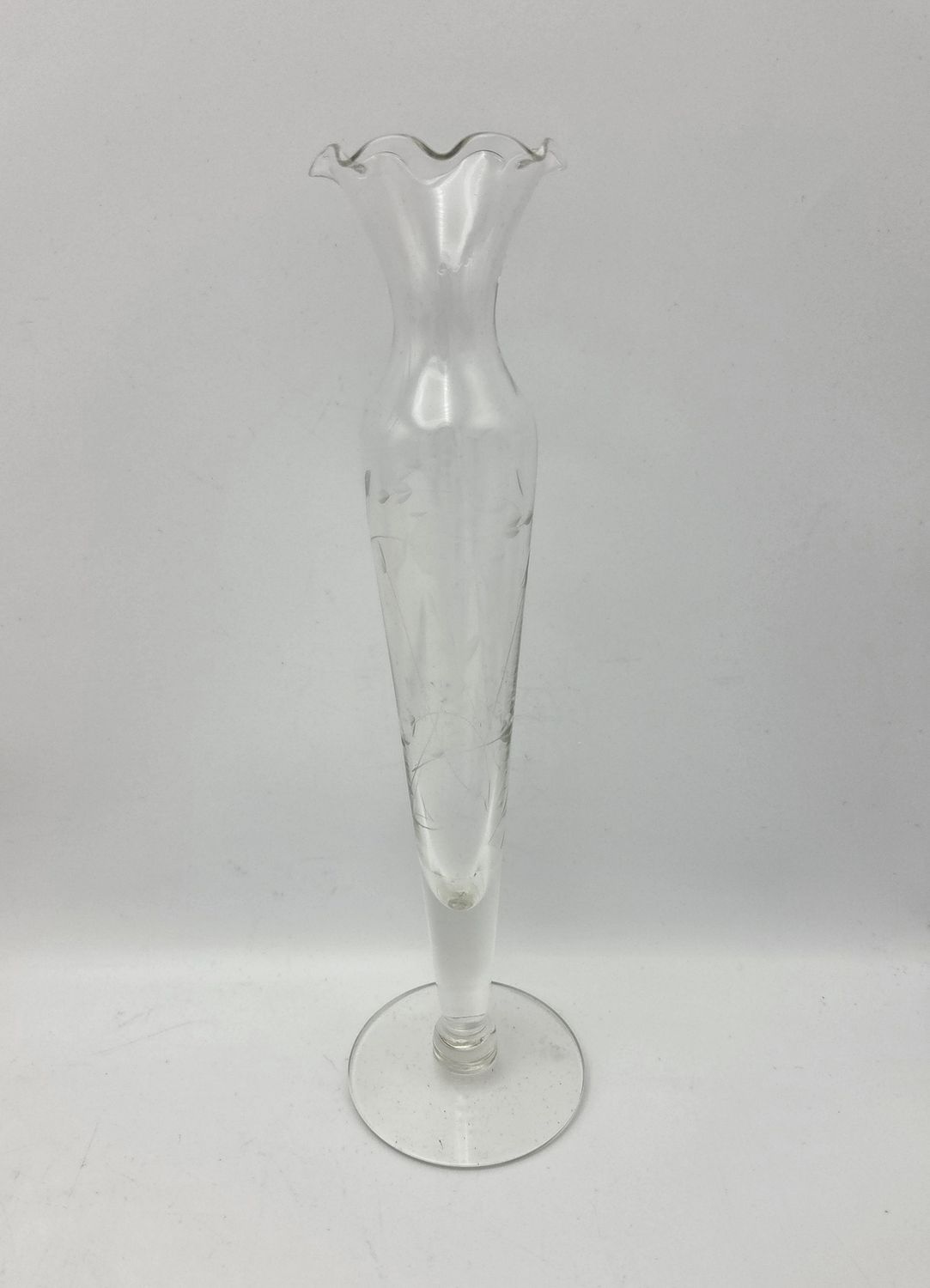 Princess House Etched Bud Vase