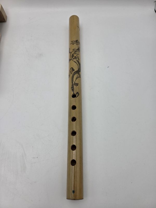 Dragon Graphic Whistle Bamboo Flute