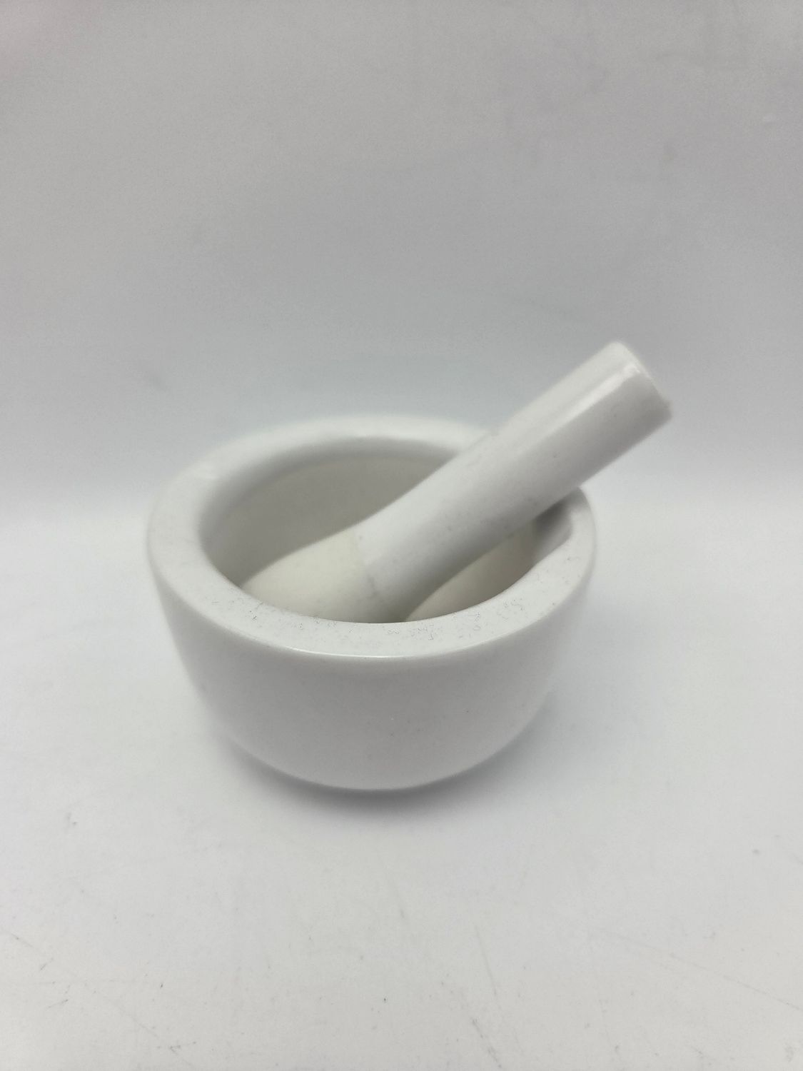 Mini White Porcelain Mortar &amp; Pestle Set