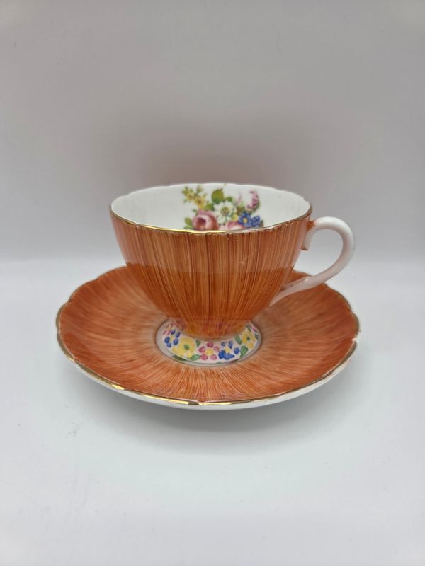 Vintage Foley China Coral Teacup