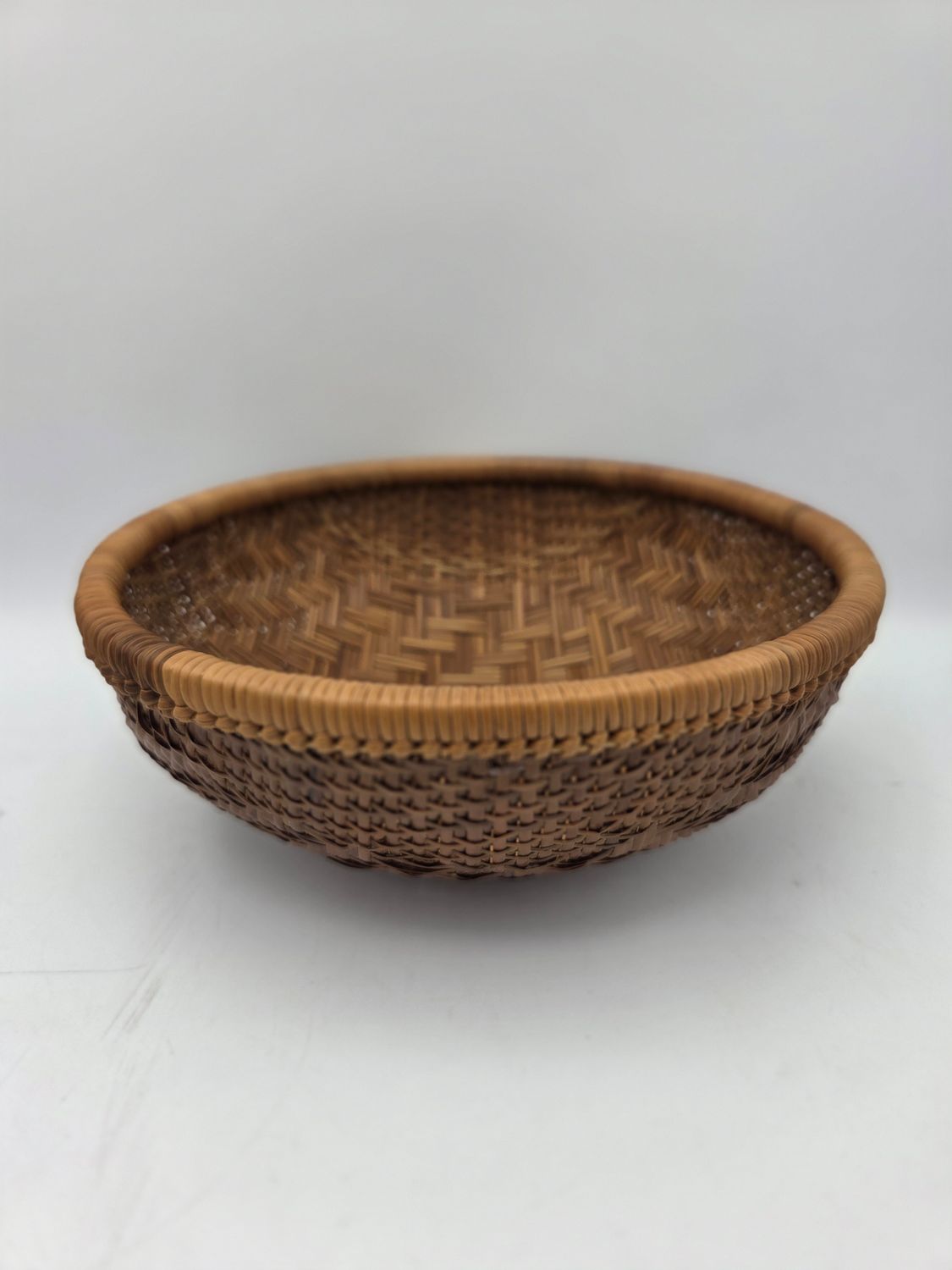 Handwoven Round Basket Bowl