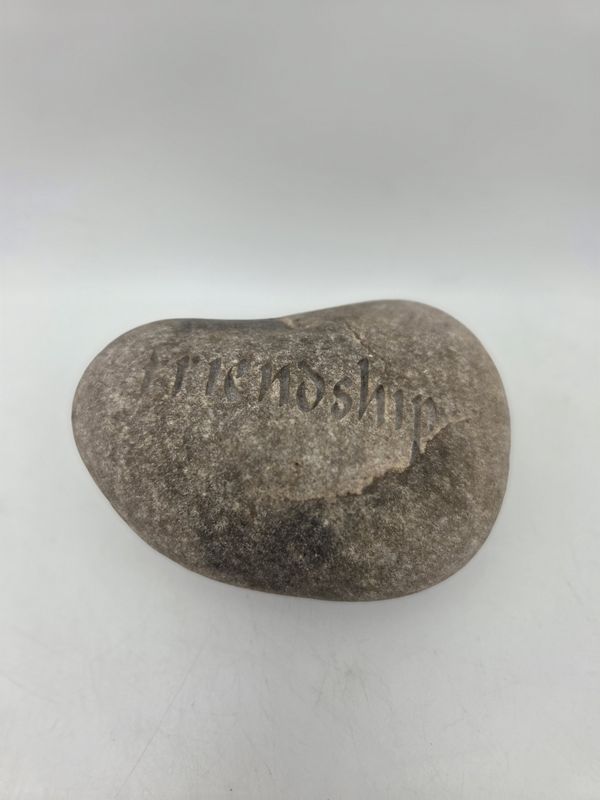 Carved Friendship Stone Paperweight