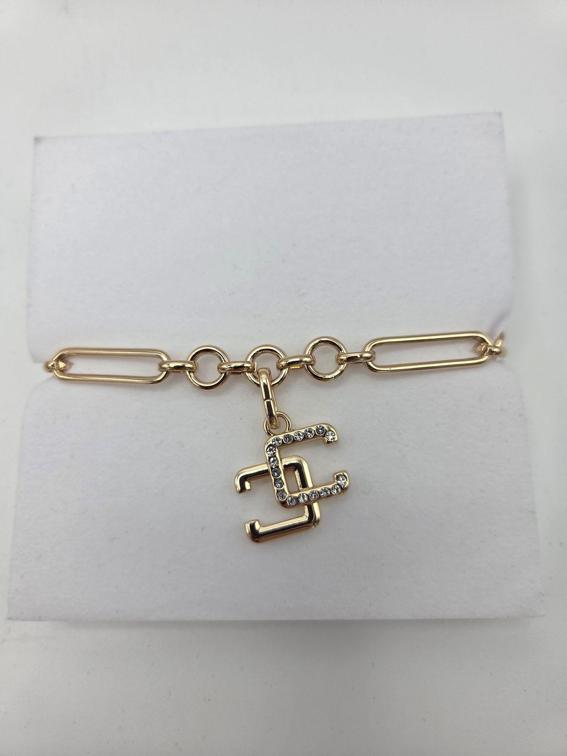 Chico’s Gold-Tone Logo Charm Bracelet