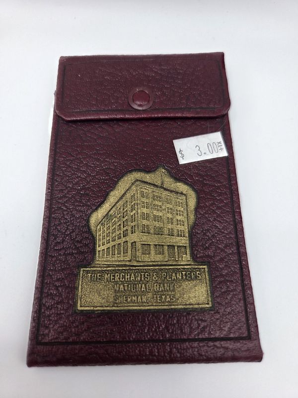 Vintage Merchants &amp; Planters Checkbook