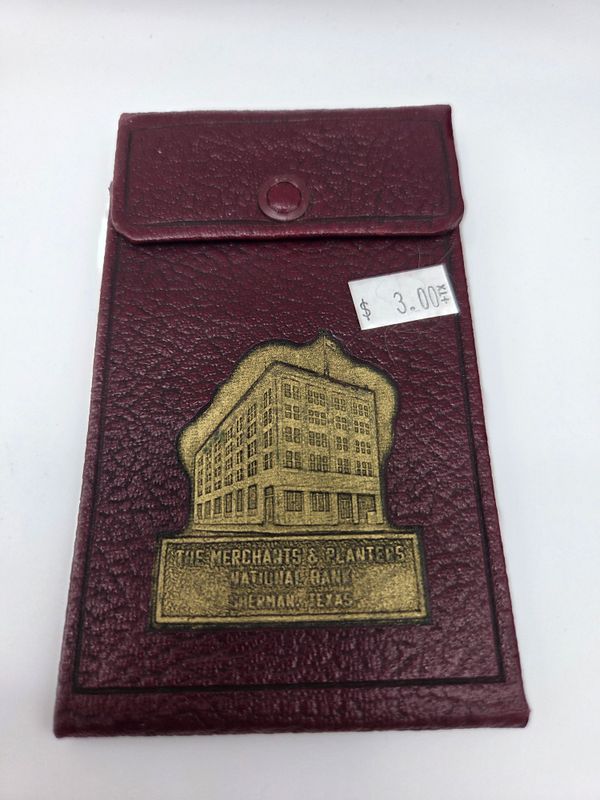 Vintage Merchants &amp; Planters Checkbook