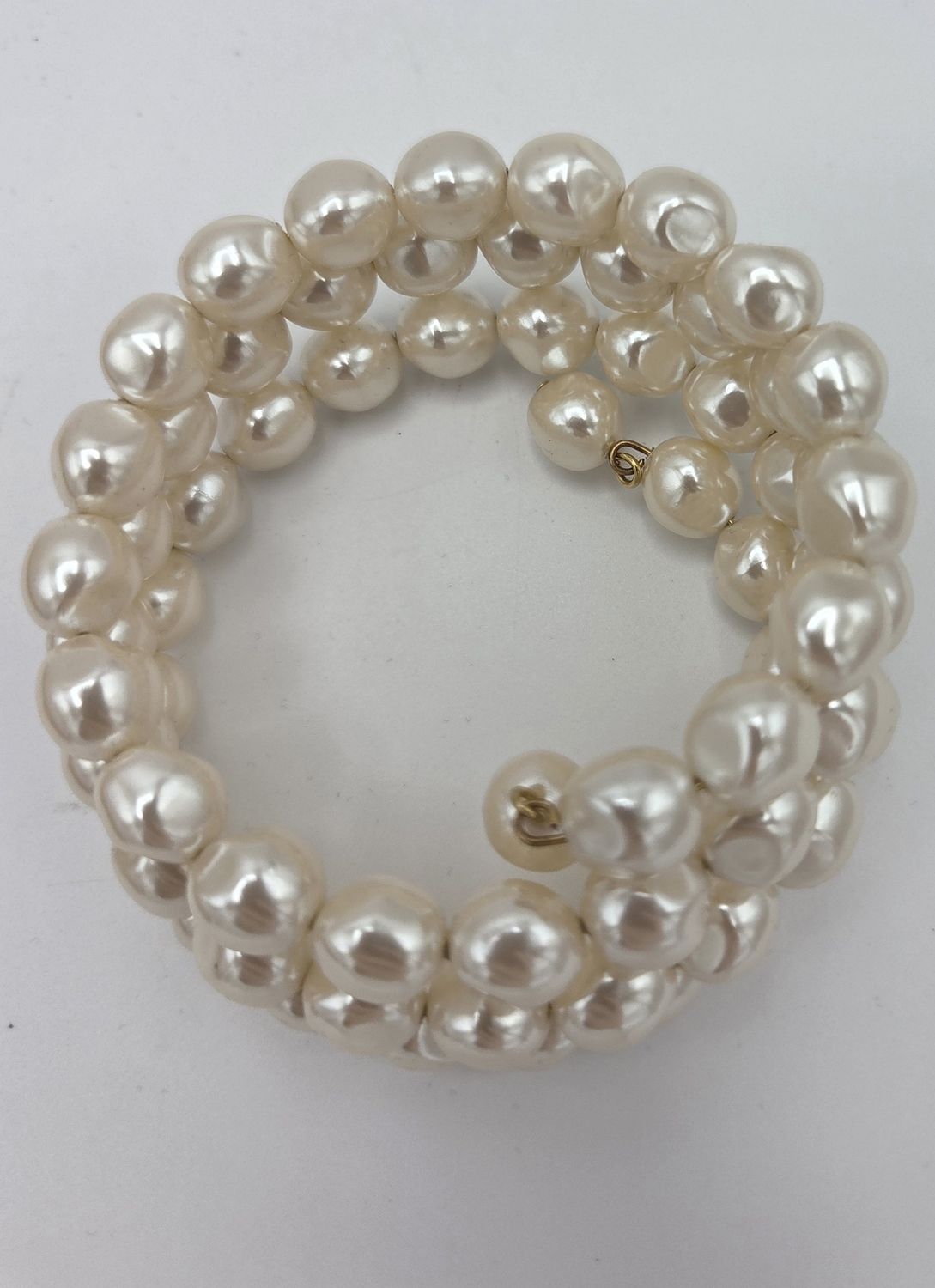 Carolee Faux Pearl Coil Bracelet