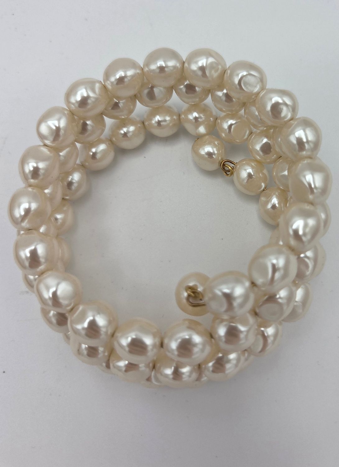 Carolee Faux Pearl Coil Bracelet