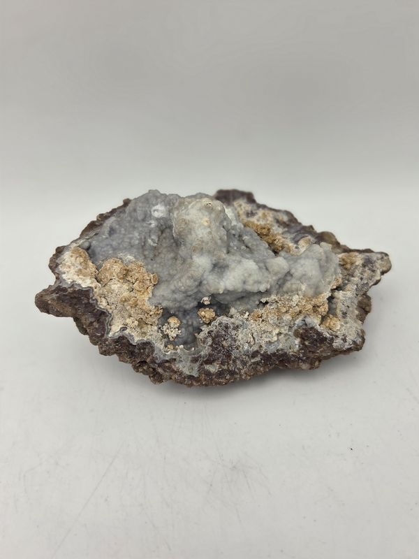 Botryoidal Chalcedony Geode Mineral Specimen