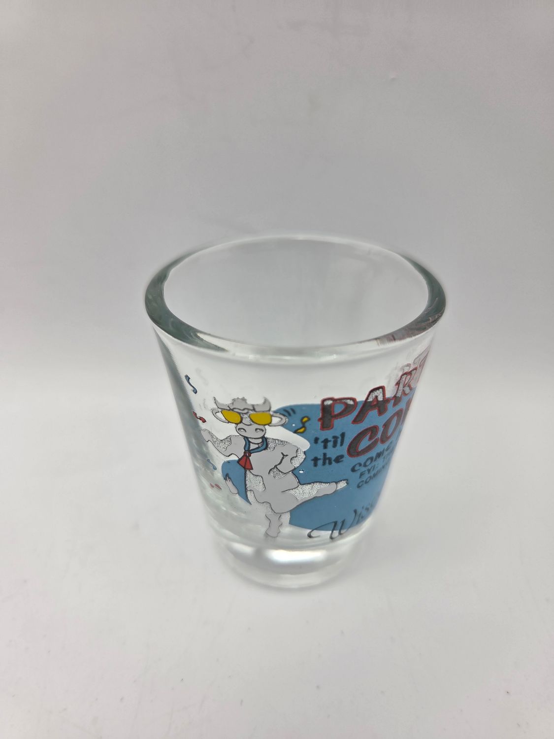 Vintage Wisconsin Cow Shot Glass