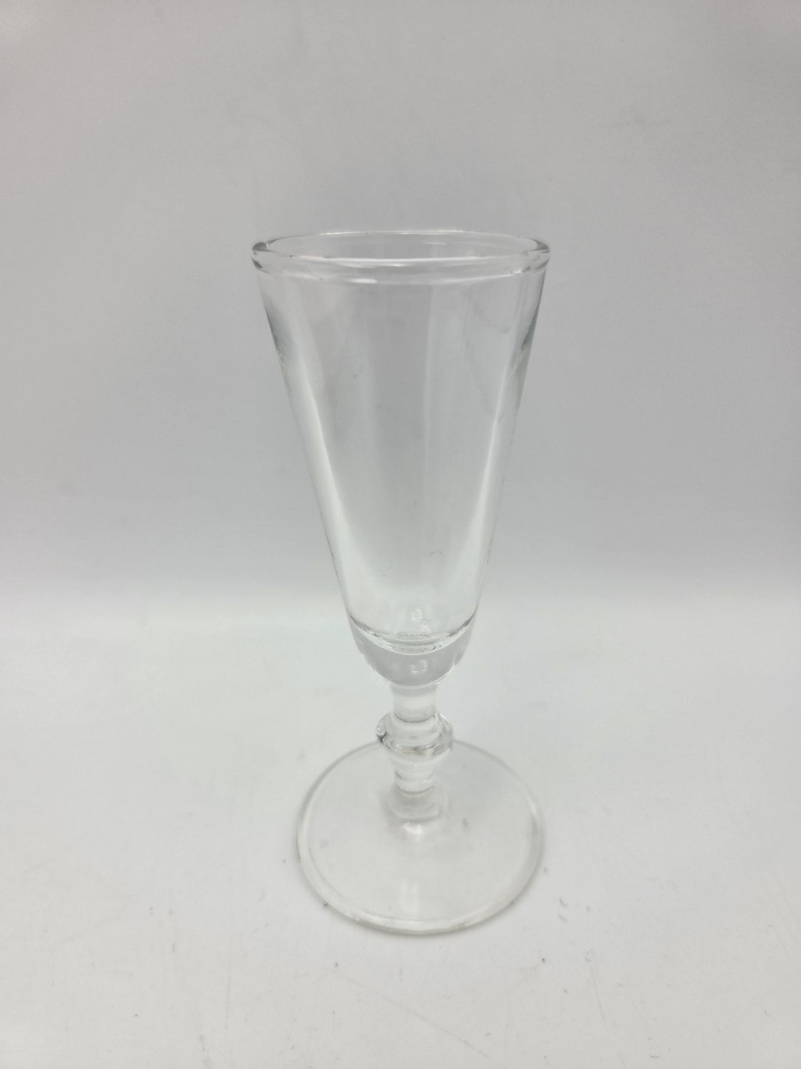 Small Flared Clear Stemmed Cordial Glass