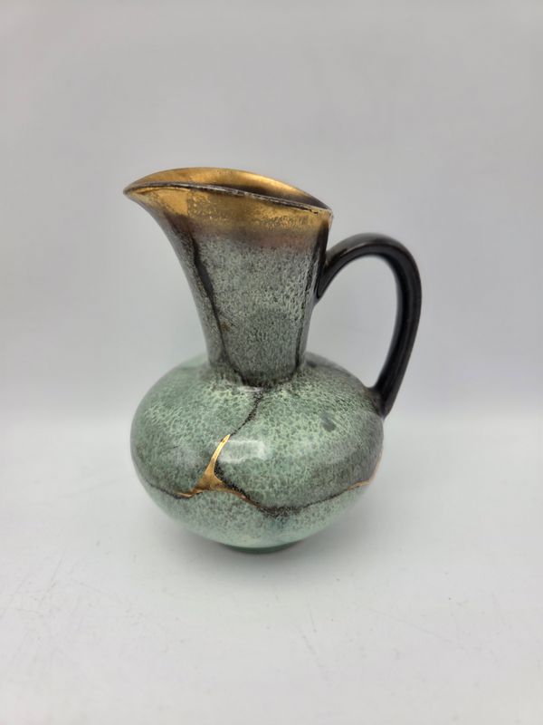 Small Kintsugi-Style Ceramic Pitcher
