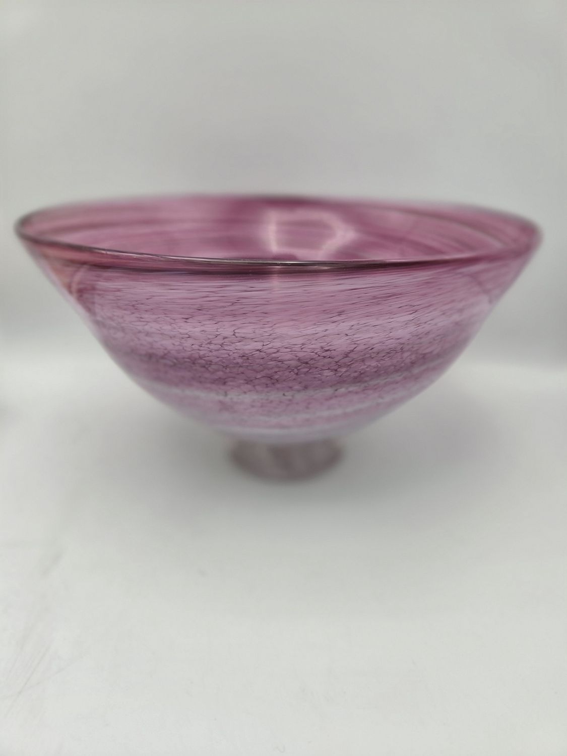 Swirled Speckled Decorative Glass Bowl