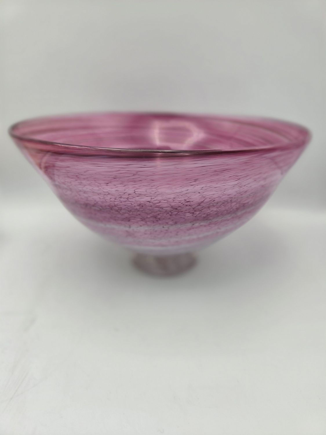 Swirled Speckled Decorative Glass Bowl