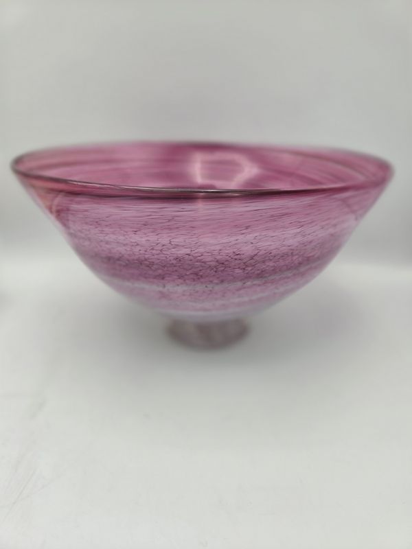 Swirled Speckled Decorative Glass Bowl