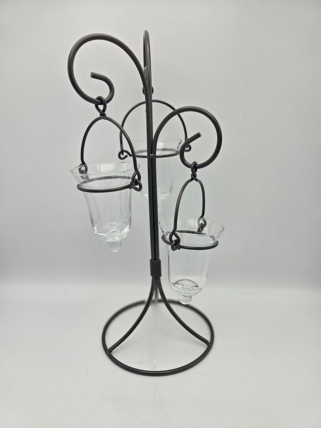 3 Light Hanging Glass Votive Candle Holder