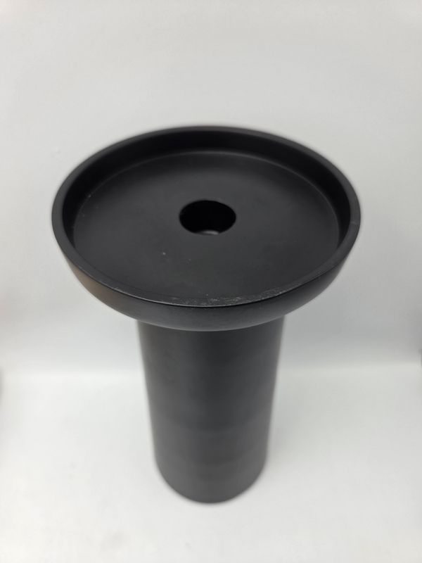 Modern Black Metal Pedestal Stand