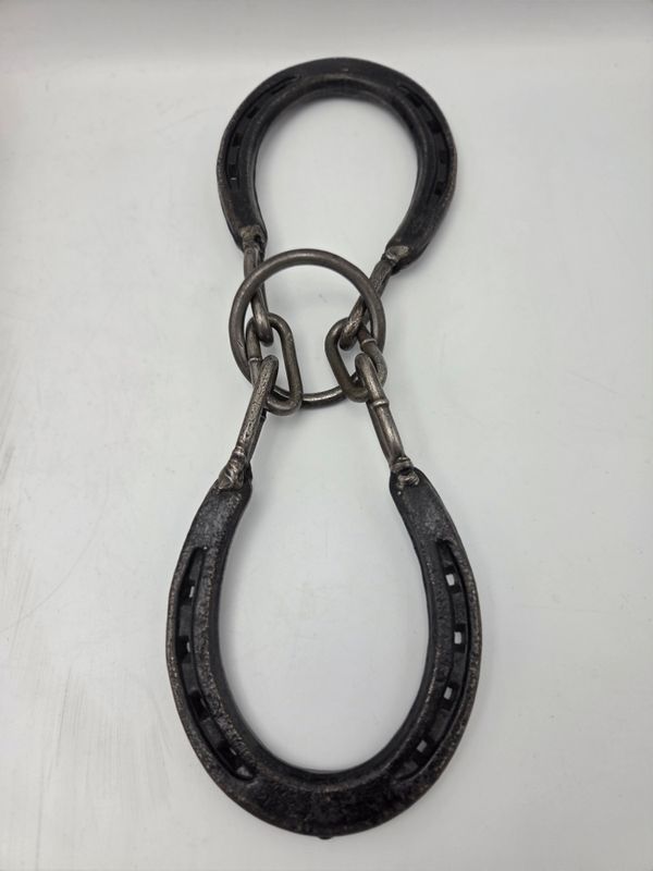 Vintage Linked Horseshoe Wall Decor