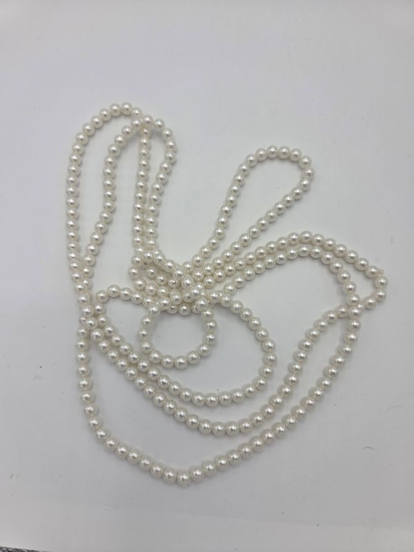 Cream Faux Pearl Costume Necklace