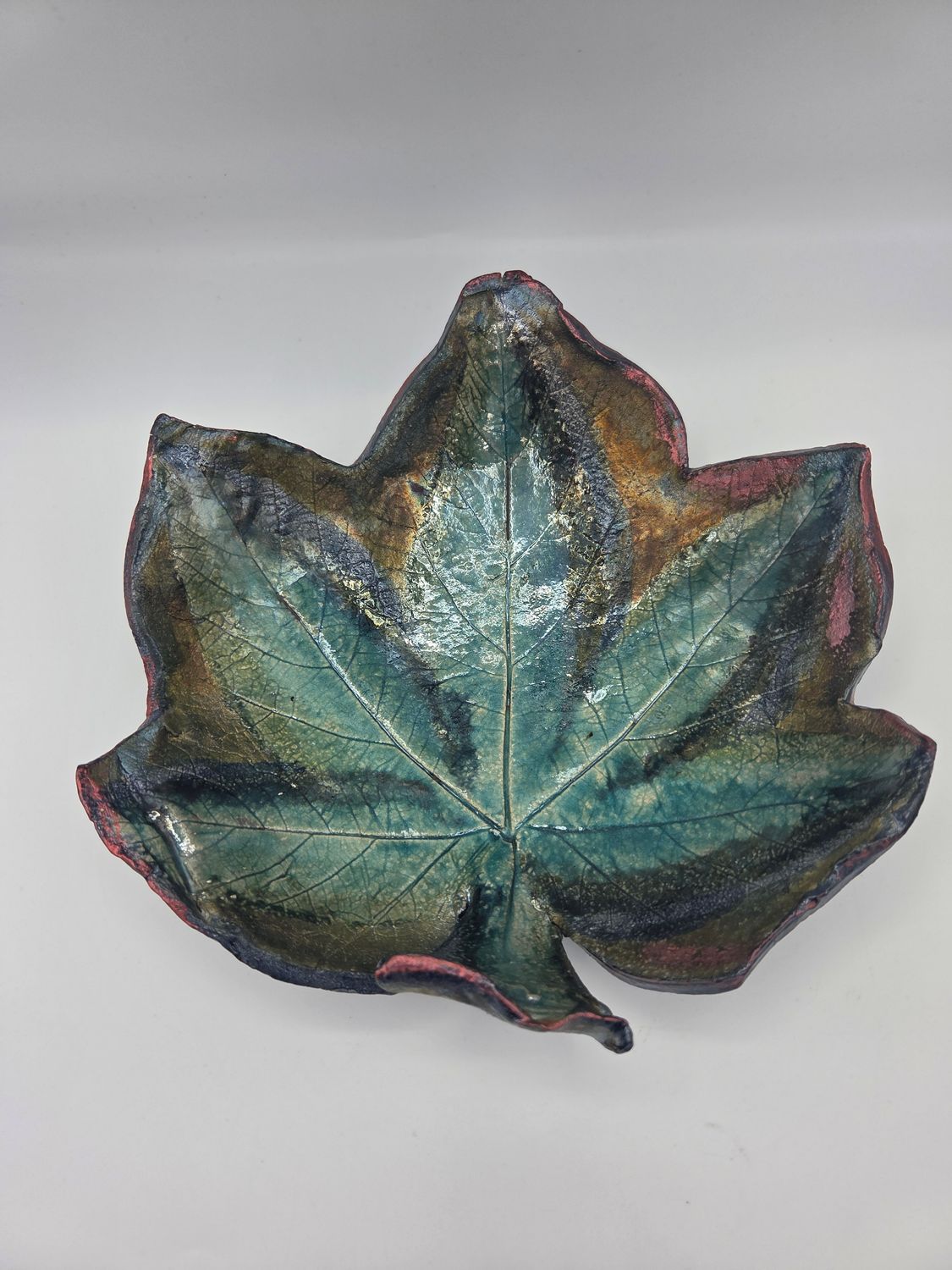 Signed Maple Leaf Pottery Bowl