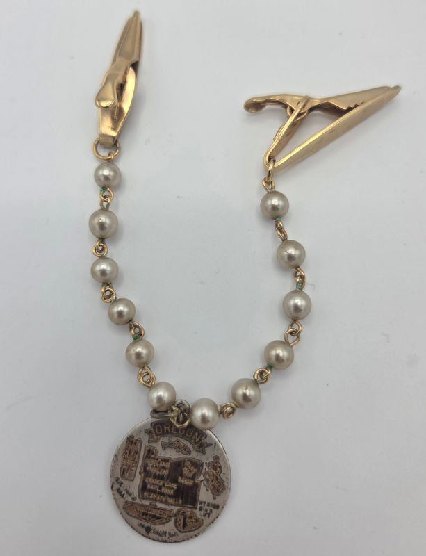 Vintage Oregon Souvenir Collar Clip