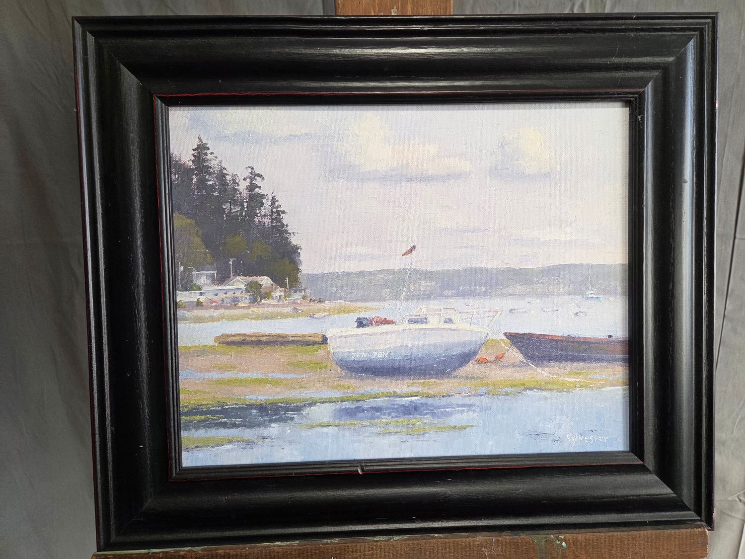 Low Tide Harbor - Rod Sylvester, Oil