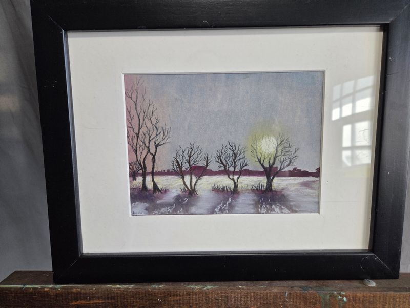 Moon Winter Marsh, Joyce Painting