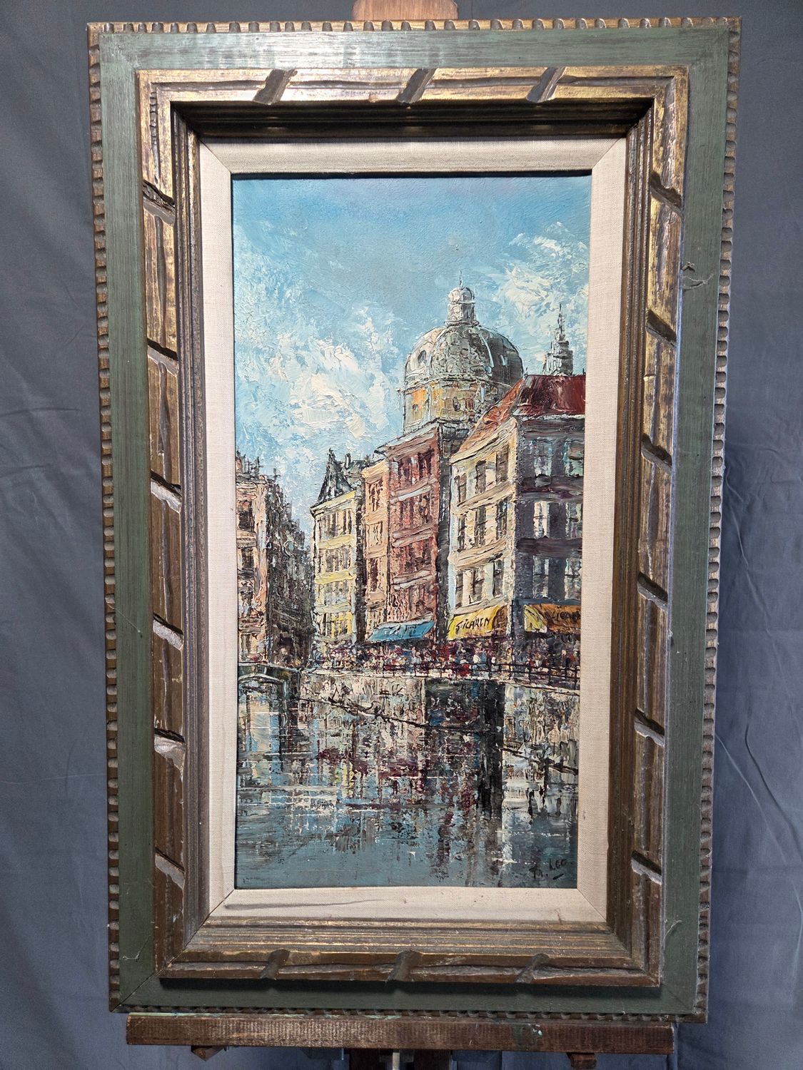 M. Leo European Canal Painting