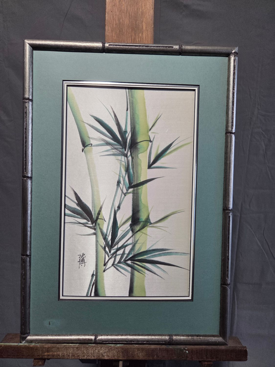 Bamboo Botanical Silk Art Print