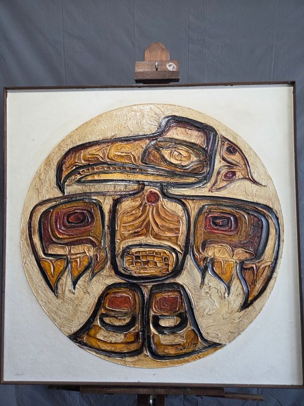 Thunderbird/Eagle Signed Relief Art