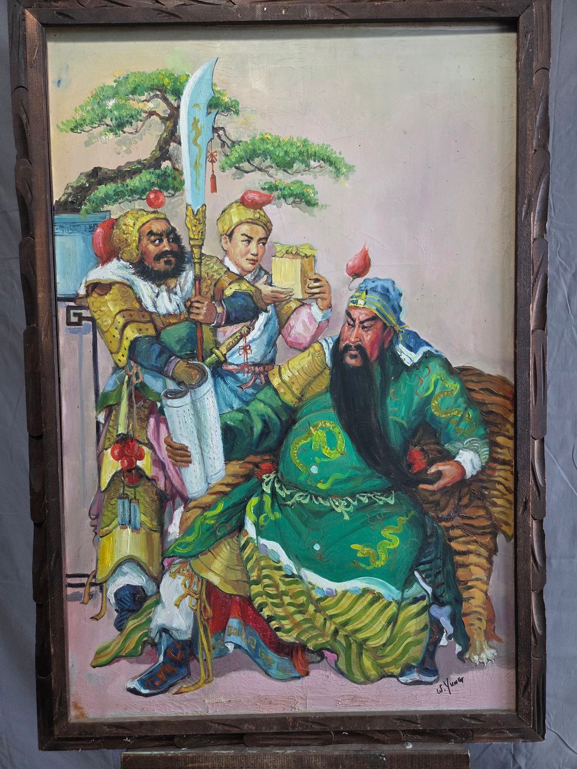 Vintage W. Yung Signed Oil Painting