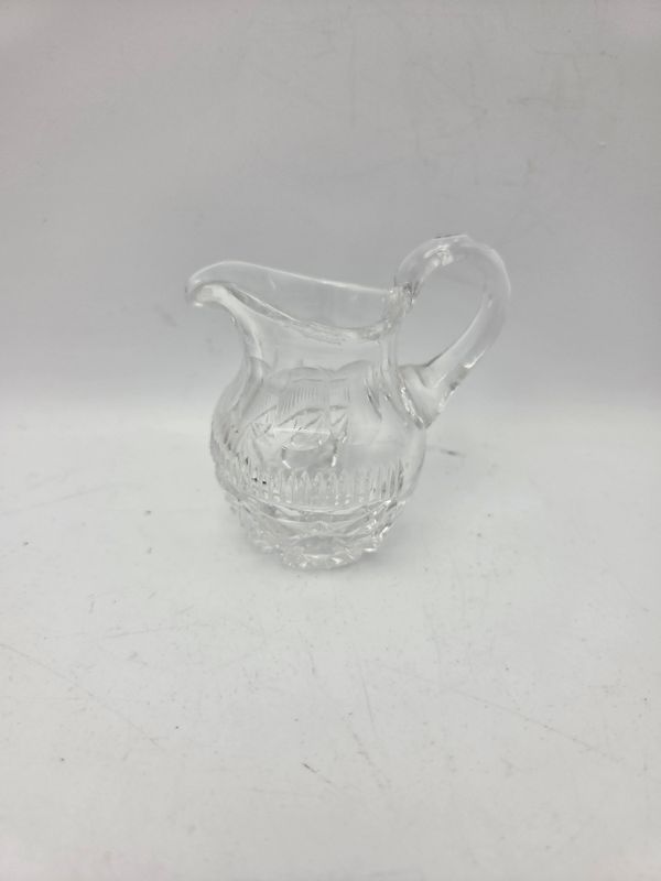 Small Vintage Cut Crystal Creamer