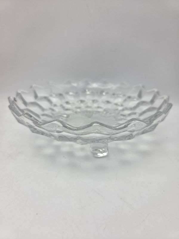 Fostoria 3-Footed Vintage Glass Bowl