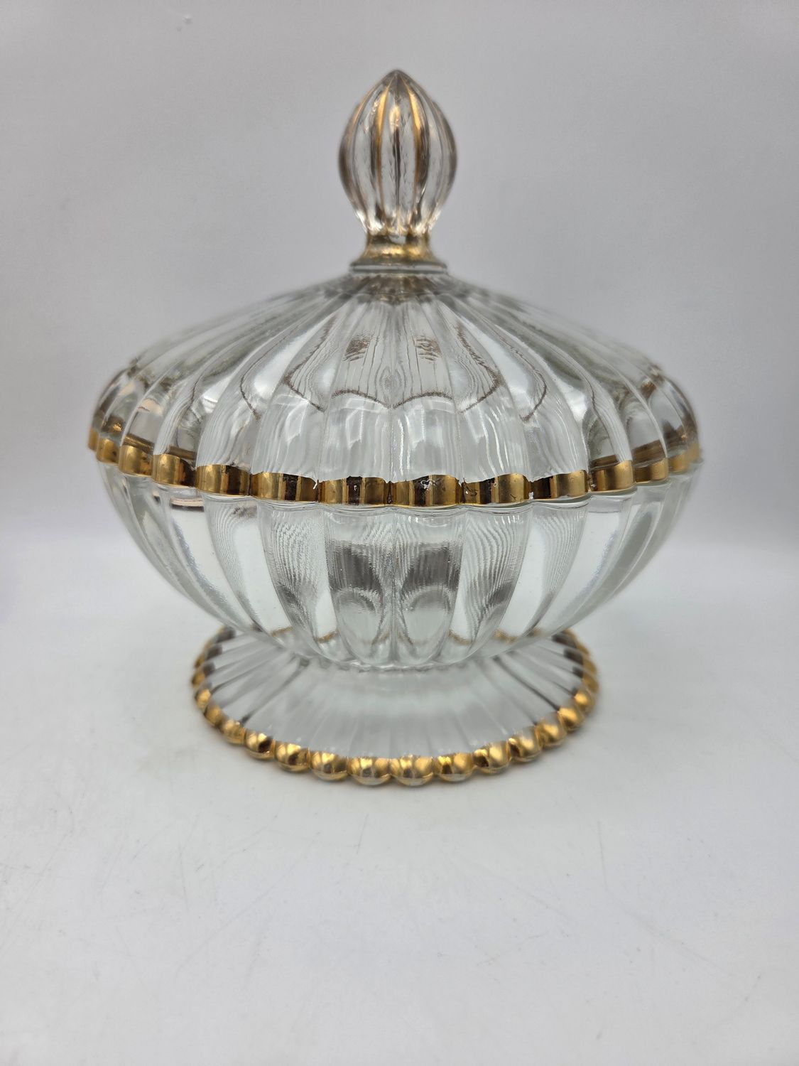 Jeannette Ntnl Pattern  Cvrd Candy Dish