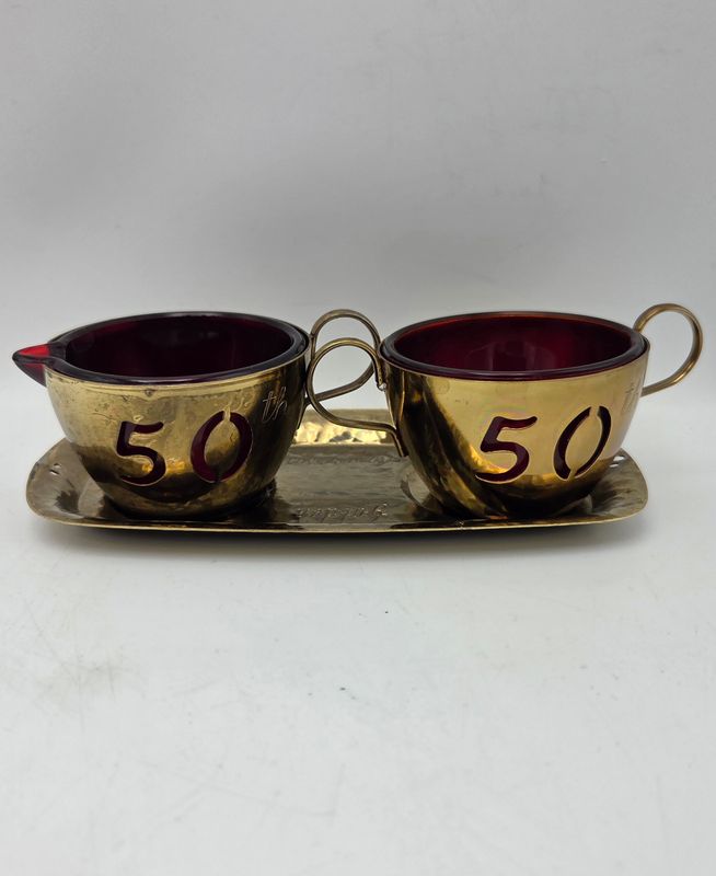 50th Anniversary Cream and Sugar