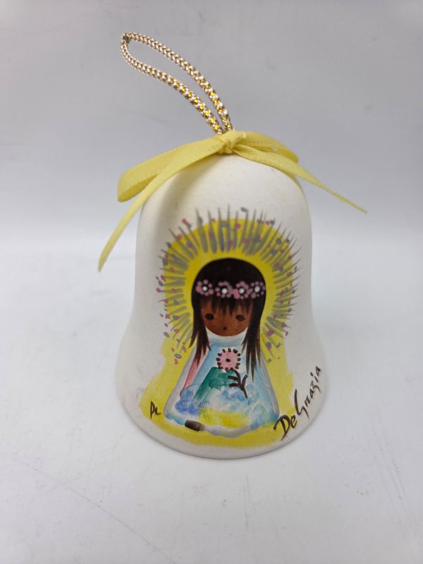 DeGrazia 1985  Girl Flower Bell