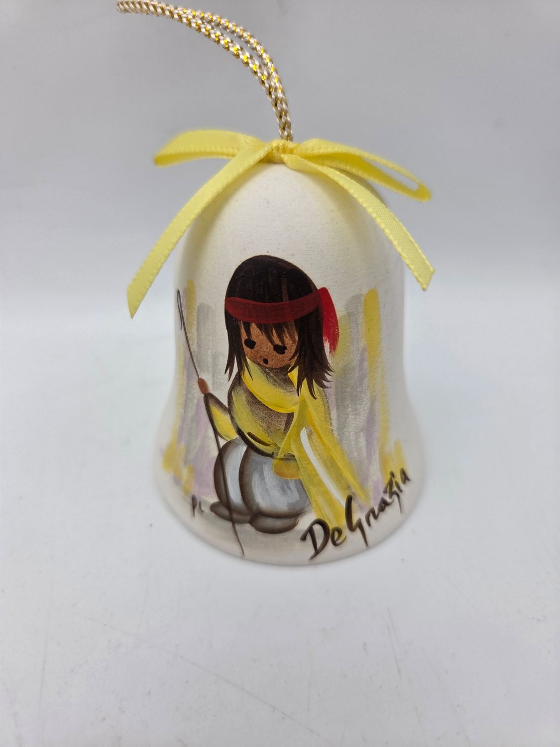 DeGrazia 1989 Native American Boy Bell