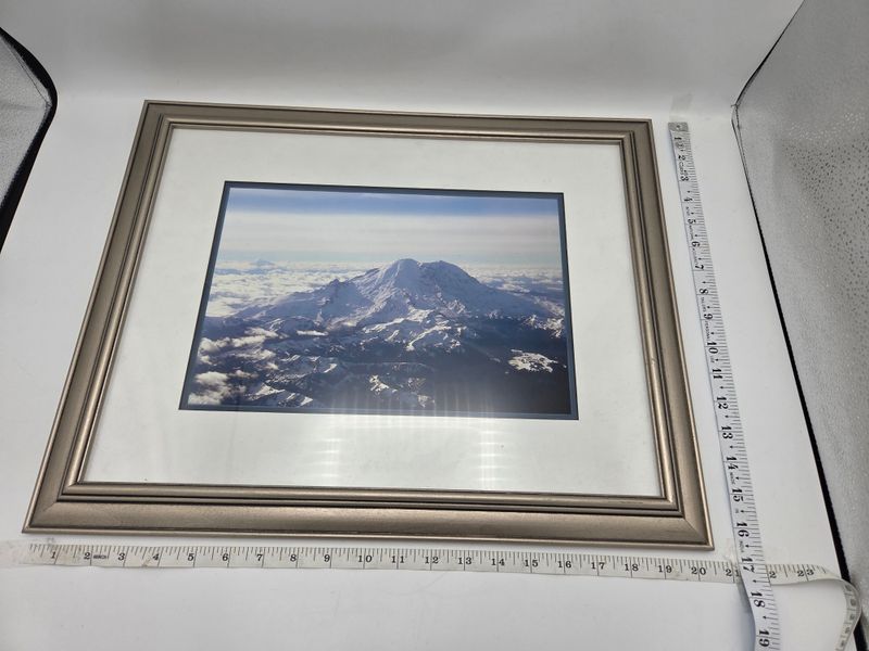 Framed Aerial Photo Mt Rainier