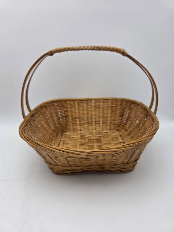 Handwoven Wicker Market Basket